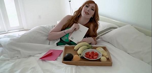  Pale skinned mom Lauren Phillips wants dick for breakfast and stepson gave it to her